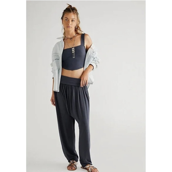Free People Malia Set Harem Pants piece Size Small NEW